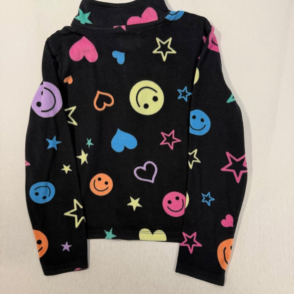 Childrens Place 10/12 Fleece Smiley Graphic Pullover - Picture 5 of 8